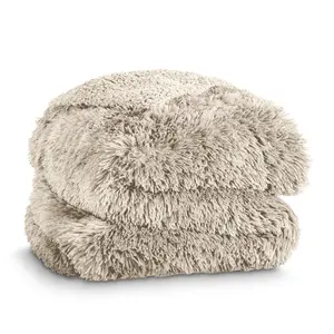 Bare Home Shaggy Faux Fur Sherpa Blanket