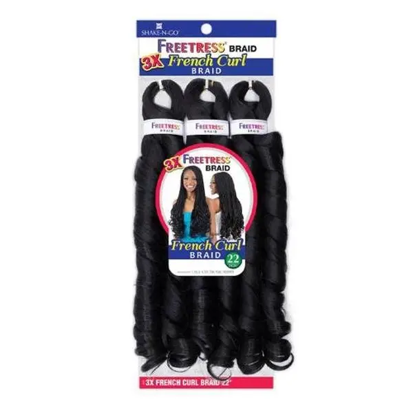 FreeTress Crochet Braids 3X French Curl 22