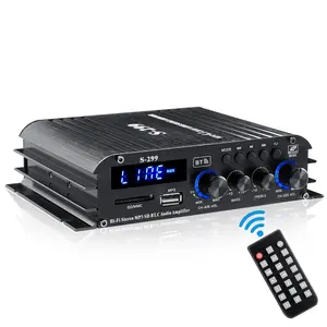 4*45W Bluetooth Audio Power Amplifier, 4.1 CH Digital Audio Receiver for Home & Car Audio Stereo Receiver 4*45W Bluetooth Audio Power Amplifier, 4.1 CH Digital Audio Receiver for Home & Car Audio Stereo Receiver with Remote Control