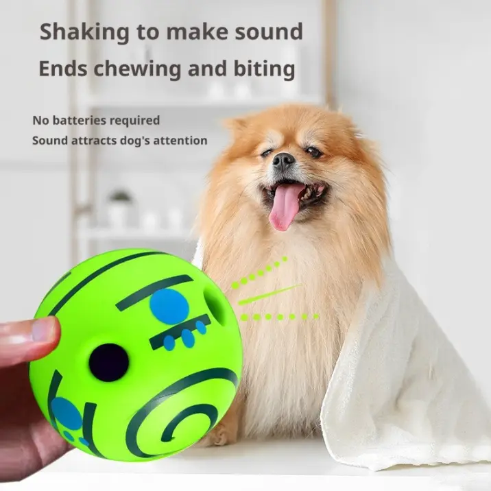Dog rolling sound-making squeaky ball (11CM)