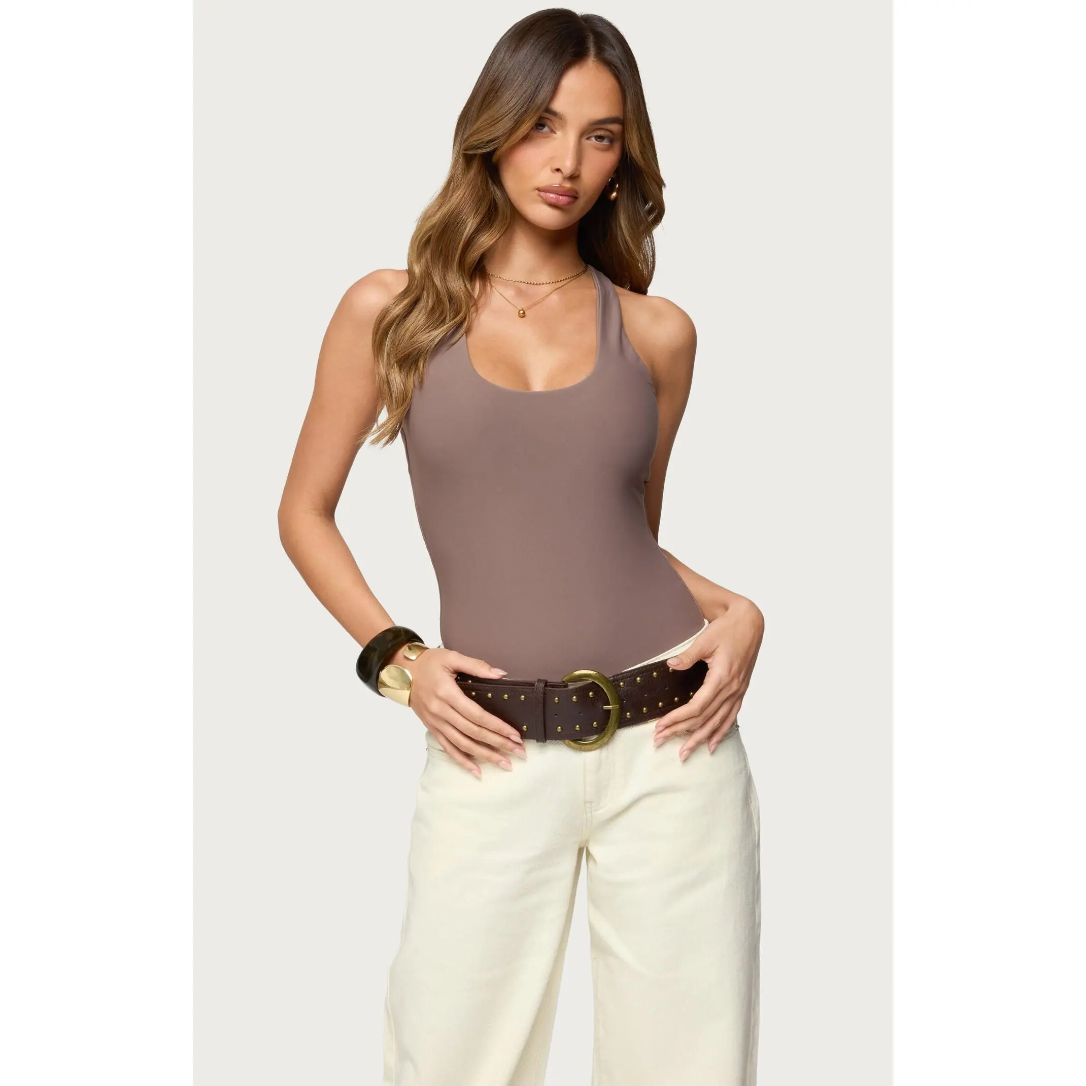Edikted Women's Svana Scoop Neck Bodysuit
