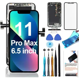 for  11 Pro Max Screen Replacement 6.5 inch LCD Display 3D Touch Digitizer Frame Assembly Full Repair Kit with Repair Tools, Screen Protector, Instructions