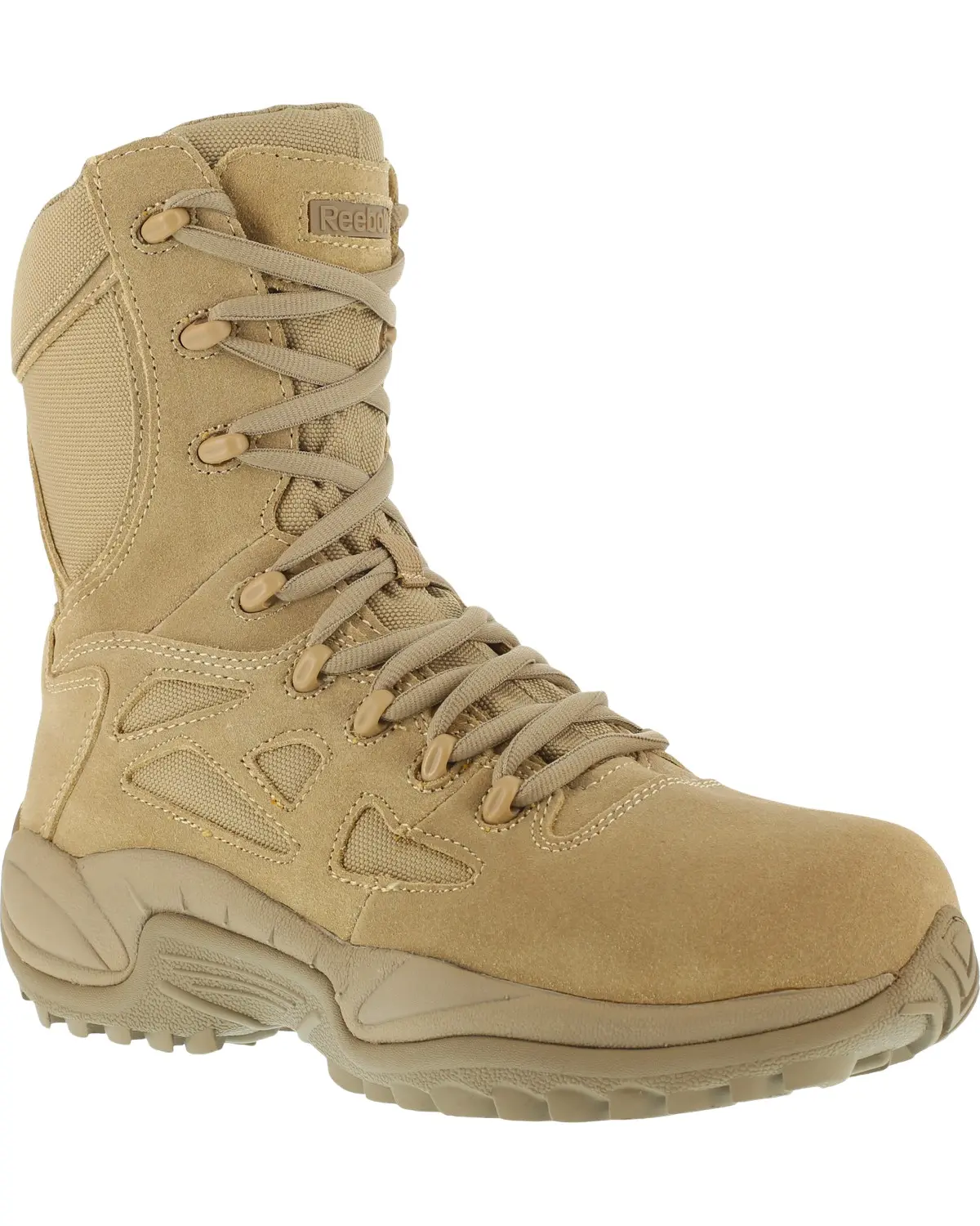 Reebok Men's Men'S Stealth 8" Lace-Up Side-Zip Work Boot - Rb8895