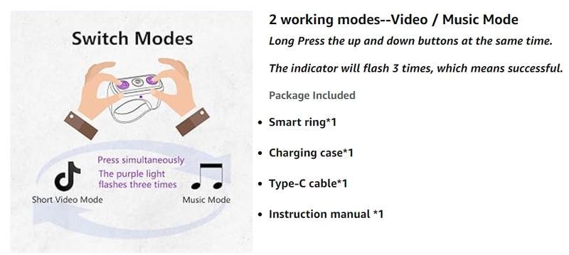 Xring Scrolling Ring Bluetooth Remote Control with Phone Holder,Bluetooth Phone Remote for Camera Selfie, Video Record, Music Control, Smart Ring for Iphone, Ipad, Android, Pink Smartphone Accessories