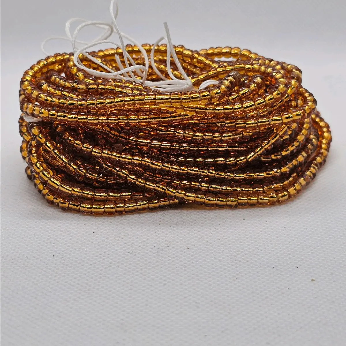 Gold waist beads (tie-on 50 inch)