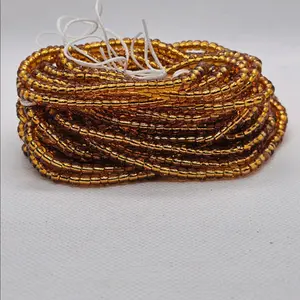 Gold waist beads (tie-on 50 inch) Gold waist beads (tie-on 50 inch)