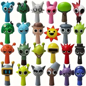 Sprunki 24pcs Action Figures Set -Unique Christmas & Birthday Gifts for Kids,Sprunkies toys, Whimsical Art Style Dolls for Car & Desktop Decor