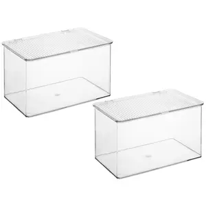 Sorbus Set of (2) Large Storage Bins for Fridge with Lids