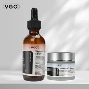 VGO Skincare Routine with Cleanser, Serum & Moisturizer for Dry Skin