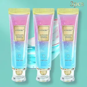 Intensive Whitening Toothpaste with Fluoride, Surface Stain Removal Toothpaste for Coffee and Tea Stains, Anticavity Fluoride Toothpaste for Daily Oral Care, 3Pack