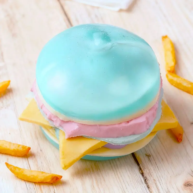 Pawtoto Green Apple Clear Hamburger Squishy Toy #Summervibes
