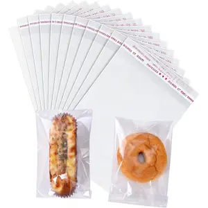 200 count 5"x7" Clear Self-Sealing Cellophane Bags, Resealable Cookie Packaging Bags for Candy, , Gifts, Products