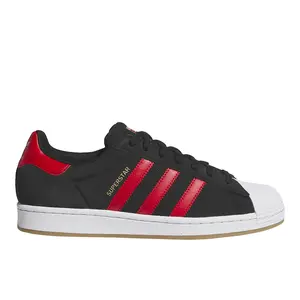adidas Mens Superstar Adv Skate Skate Sneakers Shoes - Black, Red