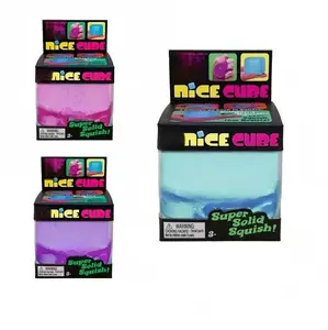 Stress Cubes, Fidget Toys, and Stress Balls for Kids and Adults—Squeeze Squishies for Anxiety and Stress Relief, Ice-Themed Squishy Cubes, Sugar Balls, and Sensory Toys. Nice Cube Cubes with Box