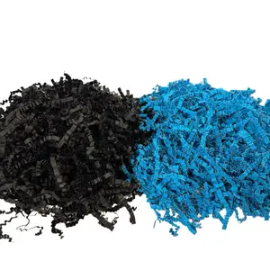 Midnight Blue Premium Crinkle Filler - Thick Cut for Volume & Coverage - Ideal for Gift Boxes & Boutique Packaging - Made in USA