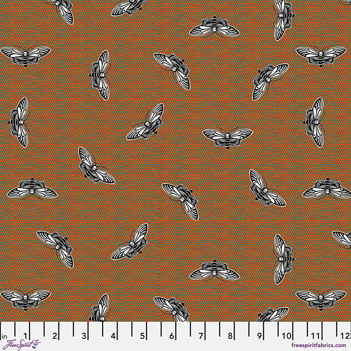 Fabric FreeSpirit Multi Mothra More Than Bones by the Quarter Yard PWCD167.XMULTI