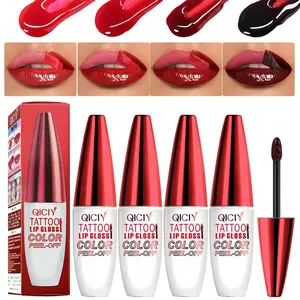 Long Lasting Glossy Waterproof Natural Matte Peel Off Lip Gloss 5 Shades #01 Super Glossy Durable Lipstick Makeup Cosmetic