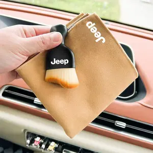 Car Interior Cleaning Soft Brush Wash Towel, Wipe Dry Cloth, Auto Accessories for Jeep Wrangler Jk, Gladiator, Renegade, Grand Cherokee, Interior Detailing Kit