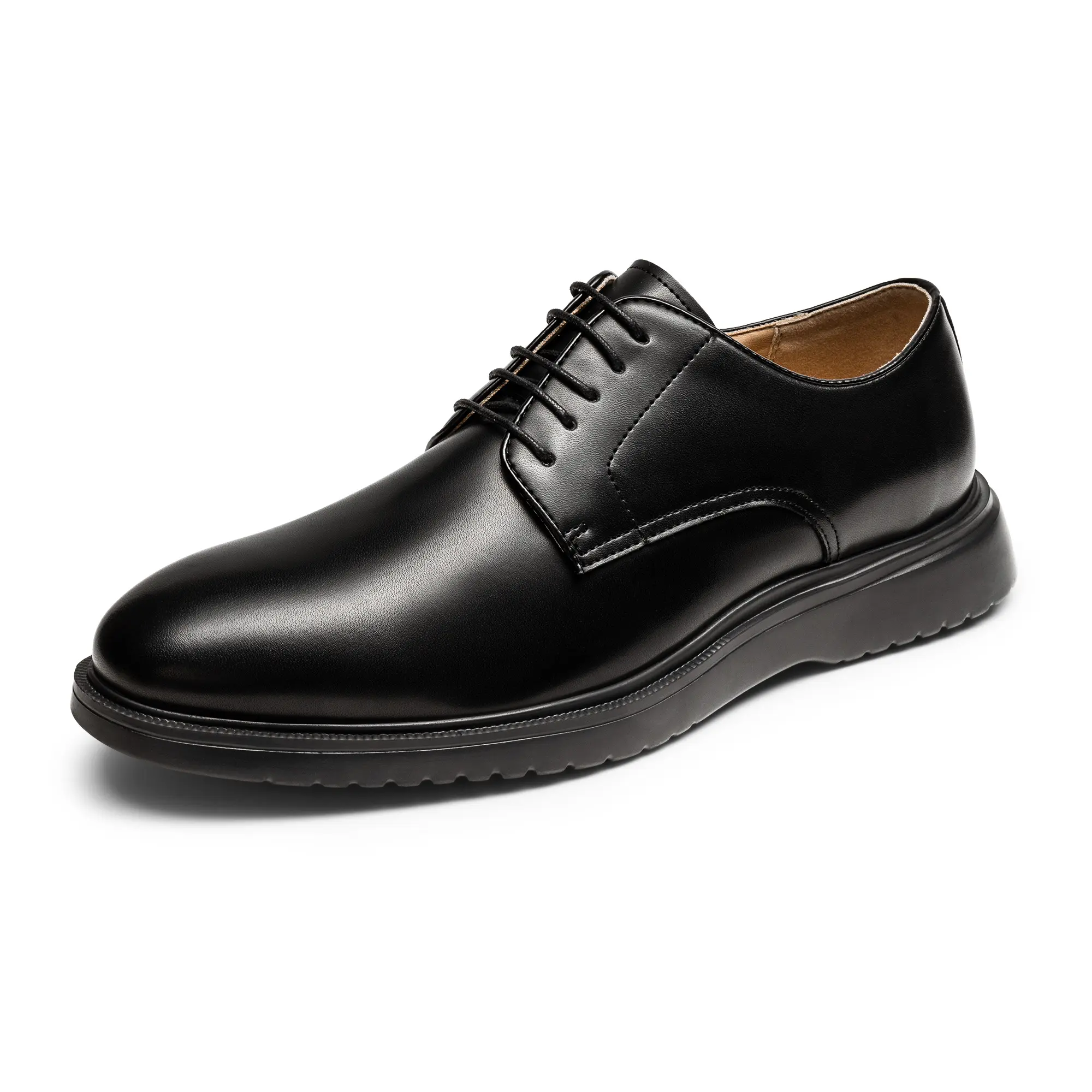 【BRUNO MARC Anniversary】 Men's Leather Oxford Shoes, Comfortable Classic Lace-Up Formal Business Shoes for Office Commuting, Office Commuting Shoes tiktokshopbacktoschool