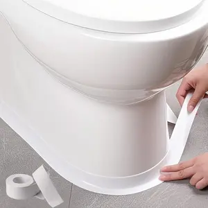 1Pack Waterproof Bathroom Accessories, Self-Adhesive Sealing Strip for Kitchen Sink, Toilet, Bathtub, Shower, Tub, and Wall Floor.