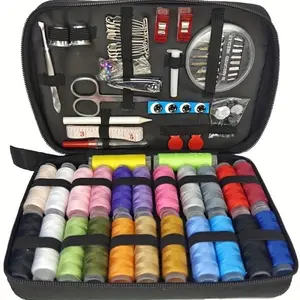 67/128pcs Sewing Kit with 24-Color Threads, Needle and Thread Supplies for Small Fixes