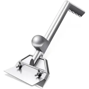 Heavy Duty Griddle Scraper for Flat Tops with 6" Stainless Steel  , Flat Top Grill Scraper for Griddle with  Aluminum Handle, Ideal for Home,Commercial Use,Gift Men Women