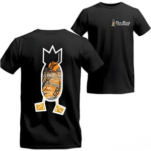 Dive Bomb Industries Hunting T Shirt, Sunset Outdoor Scene Logo Tee, Waterfowl Brand Duck Hunting Graphic, Outdoor Lifestyle Streetwear For Hunters, Unisex Casual Graphic T-Shirts For Men Women Menswear california outfit baggy box august glen tiktok shop