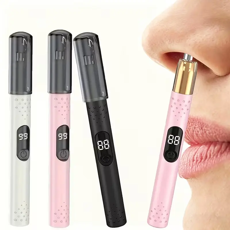 Portable Electric Nose Hair Trimmer, USB Rechargeable,NoPulling Compact USB Rechargeable Trimmer, Suitable forNose, Eyebrow and Ear Hair Trimming