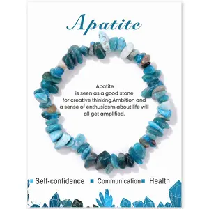 Natural Apatite Stone Bracelet, Handmade Jewelry Gift for Women, Unique Accessory for Daily Wear, Perfect Present for Loved Ones, Stackable Bracelets