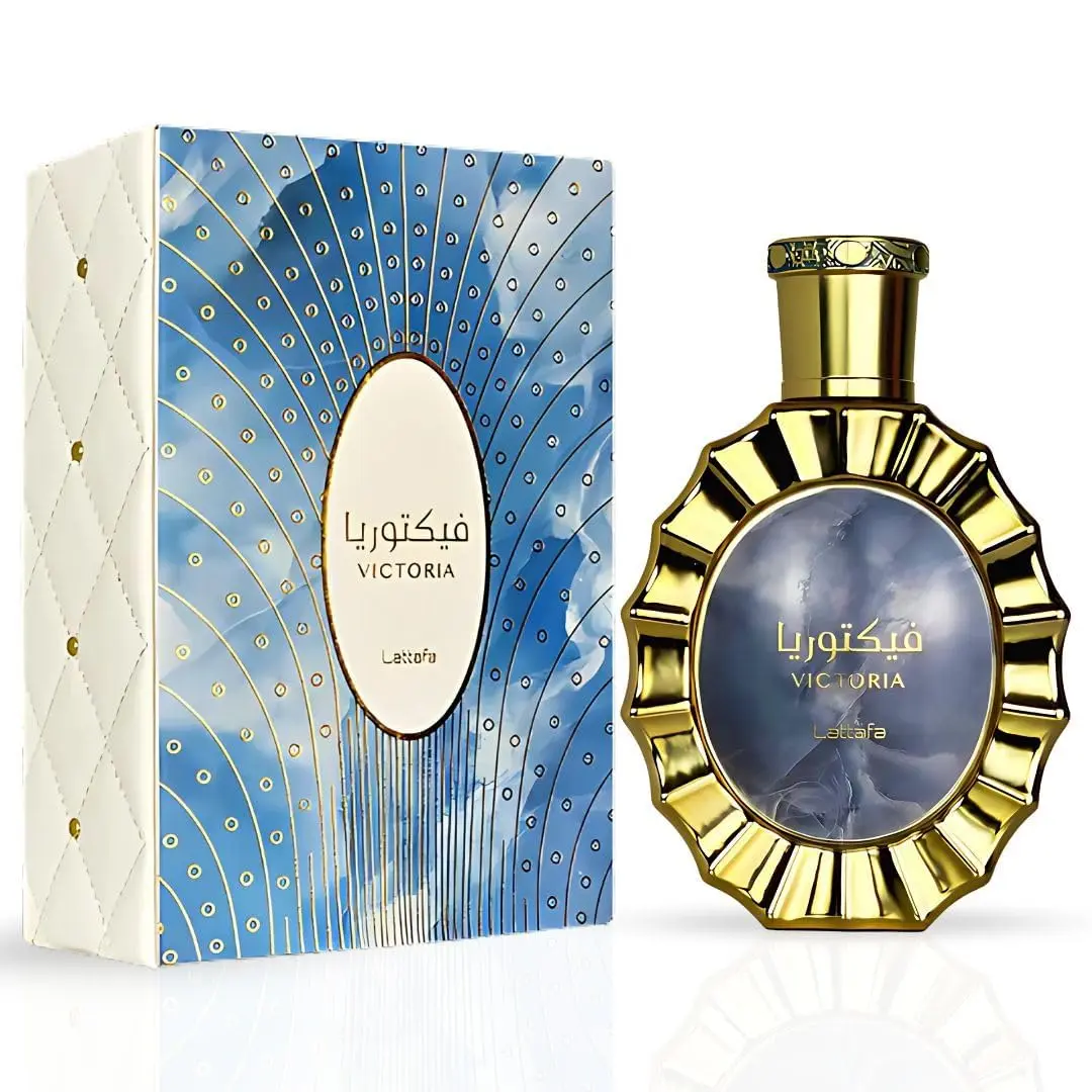 Lattafa Victoria Eau de Parfum Spray 3.4 oz – Lemon Meringue, Neroli & Vanilla | Sweet Citrus Floral Unisex Perfume Enchanting Fragrance Elegant Scent