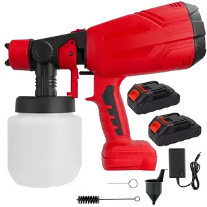 Cordless Paint Sprayer,1000ML High Power Electric Spray Paint Gun with Adjustable Spray Width Knob, Easy to Clean, for Home Interior Furniture Wall Door Latex