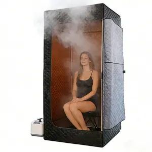 Portable Steam Sauna - Indoor Sauna Tent for Home Spa Relaxation - Boost Health and Recovery - 1000W Steamer - Chair - Remote