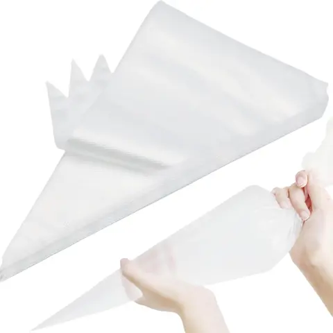 100PCS Disposable Piping Bags for Cake Decorating, Anti Burst and Non-Slip Pastry Bags for Cookies and Icing, High Quality Cake Decoration Supplies, Cake Baking Supplies, Baking Accessories, Pastry Decorating Tools Kitchen Home