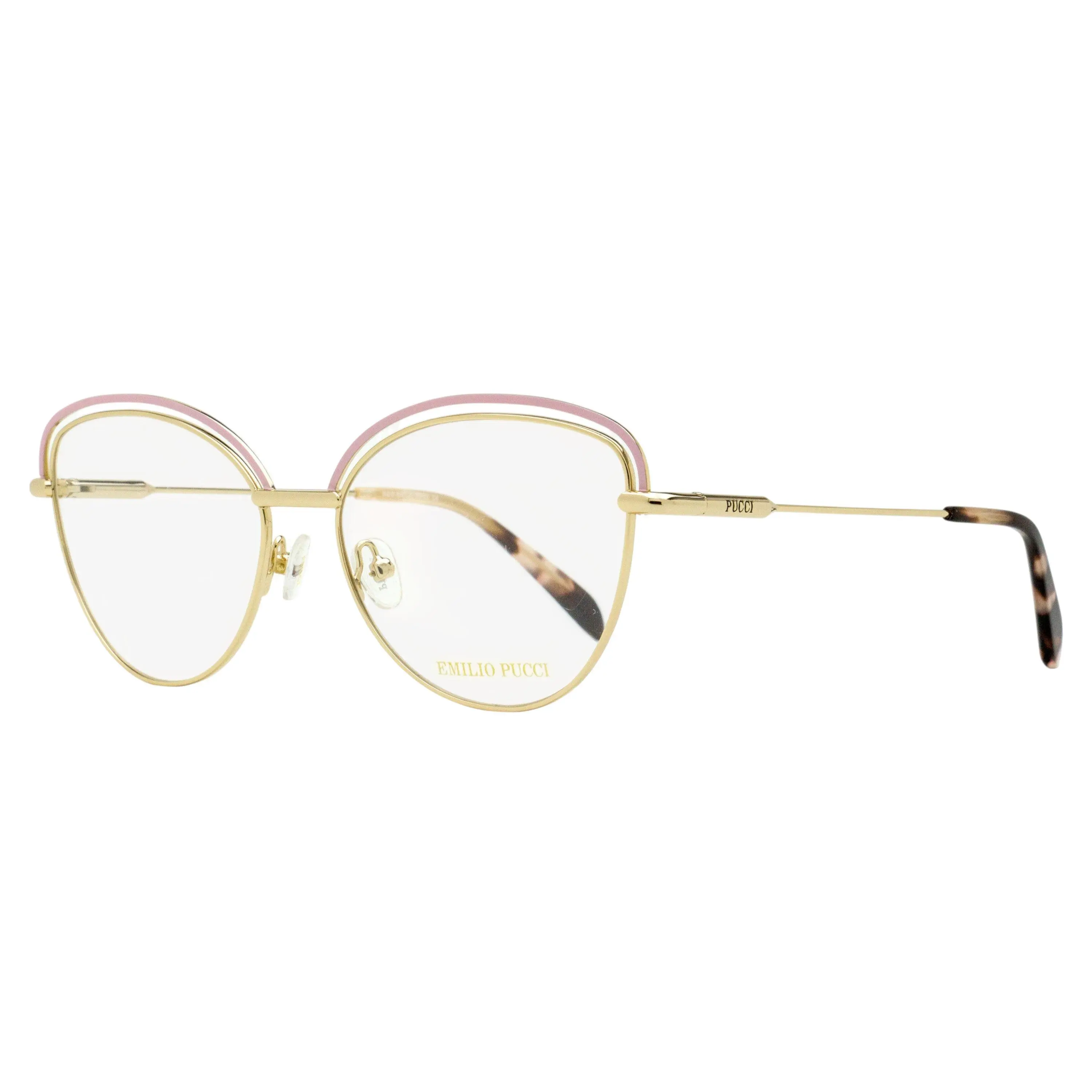 Pucci Refined Butterfly Eyeglasses EP5170 074 Gold/Rose 55mm