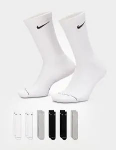 NIKE  Mens Everyday Elevated 6 Pack Crew Socks
