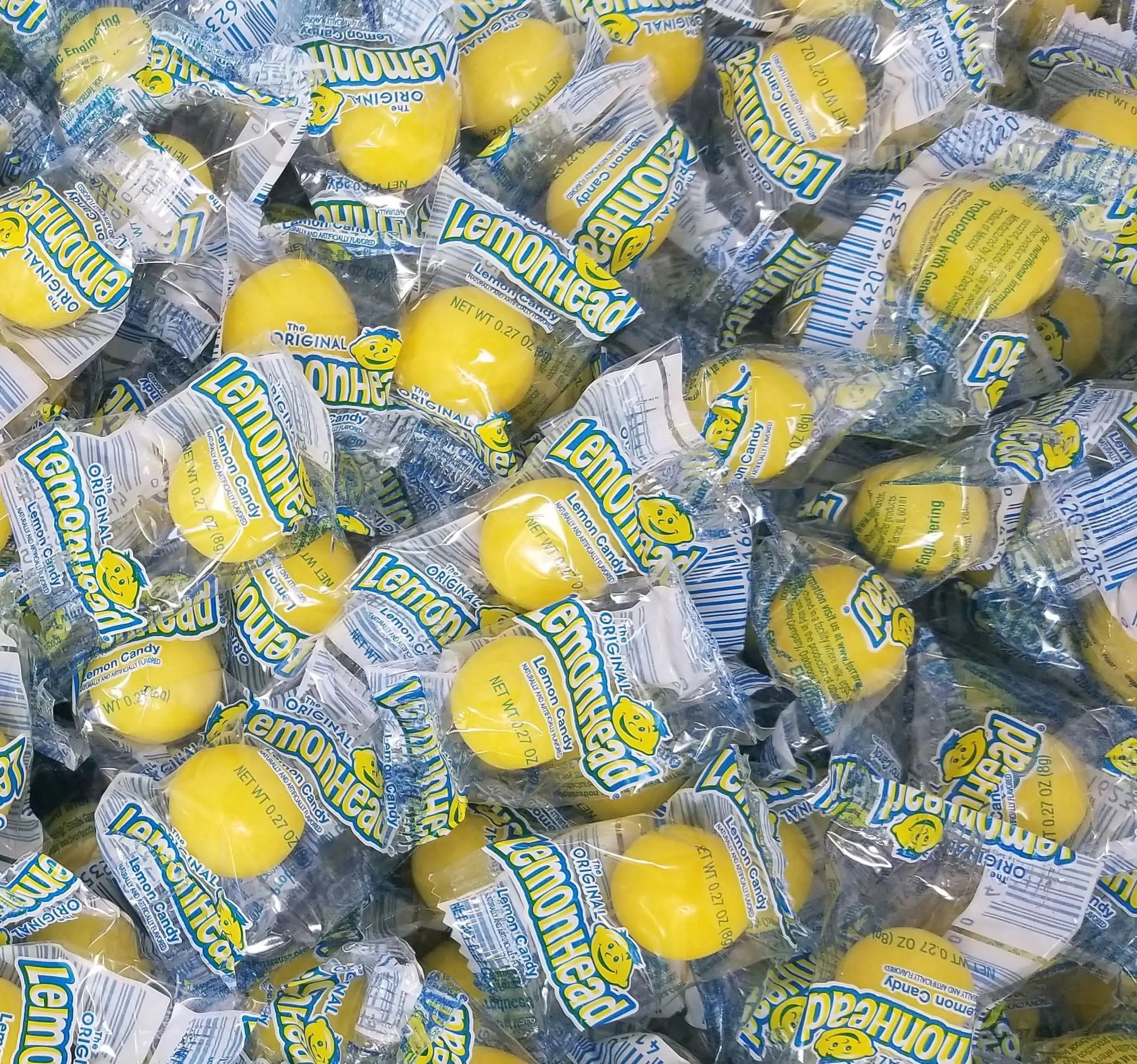 Lemonhead Candy - Zesty Lemon Flavor Bite-Sized Sweet Snack Bonbon Chewy Classic Citrusy Goodness