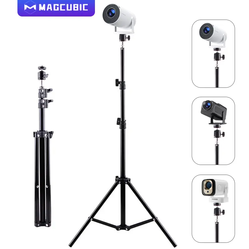 [US Warehouse] Magcubic 120CM Portable Projector Stand Retractable Universal 1/4 Screw Floor Tripod Stand Mount For Magcubic HY300 Pro Porjector, Camera Traveling Products Adjustable #SummerFinds #DealsForYouDays