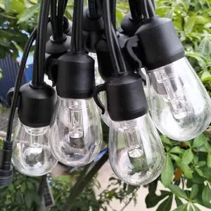 S14 Outdoor Waterproof Decorative Globe Bulb LED String Lights, Coffee Shop Decoration, Durable Exterior Lighting Solution#OutdoorStringLights #PatioLights #IP65WaterproofLights #GardenLights #CampingLights #PartyLights #WarmWhiteLights #USBStringLights #