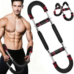 Adjustable Arm&Chest Muscle Trainer for Men Detachable Stainless Fitness Tool Strength Training Accessory|Adjustable Resistance|Comfortable  Grips,Gym Accessories Home Workout Equipment