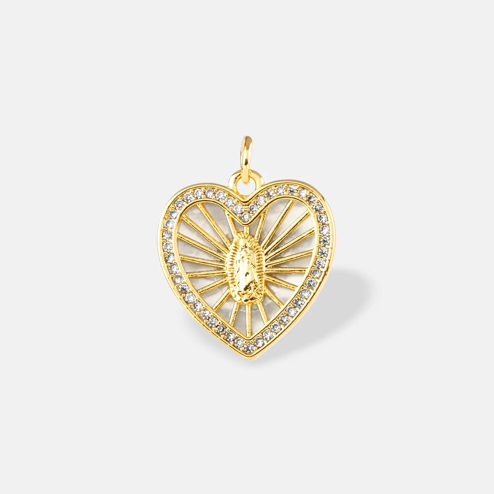 Sacred Heart Mary Charm Pendant
