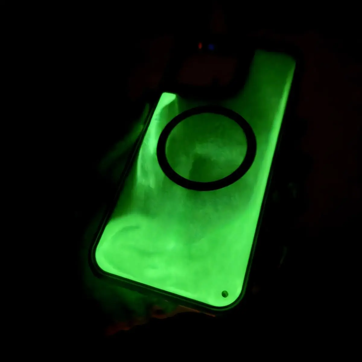 Magnetic Sand Smartphone Cellphone Protective Phone Case Casing Anti-Drop Shockproof Protection, Shockproof Phone Accessory, Fun Night Glow Multi-Color Options, Fits iPhone 13 14 15 16 17 Pro Plus Pro Max, Girl Gift Cover