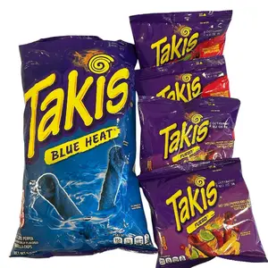 Takis Blue Heat Pack of 5 Spicy Flavor Nachos Vibrant Packaging Perfect for Fiesta Moments Snack Adventure 9.9 oz Fuego Fiesta Size