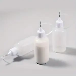 Precision Craft Glue Bottle Set, 3-Pack 30ML Needle Tip Applicators, Refillable & Easy-Squeeze Design, Ideal for Detailed DIY Projects