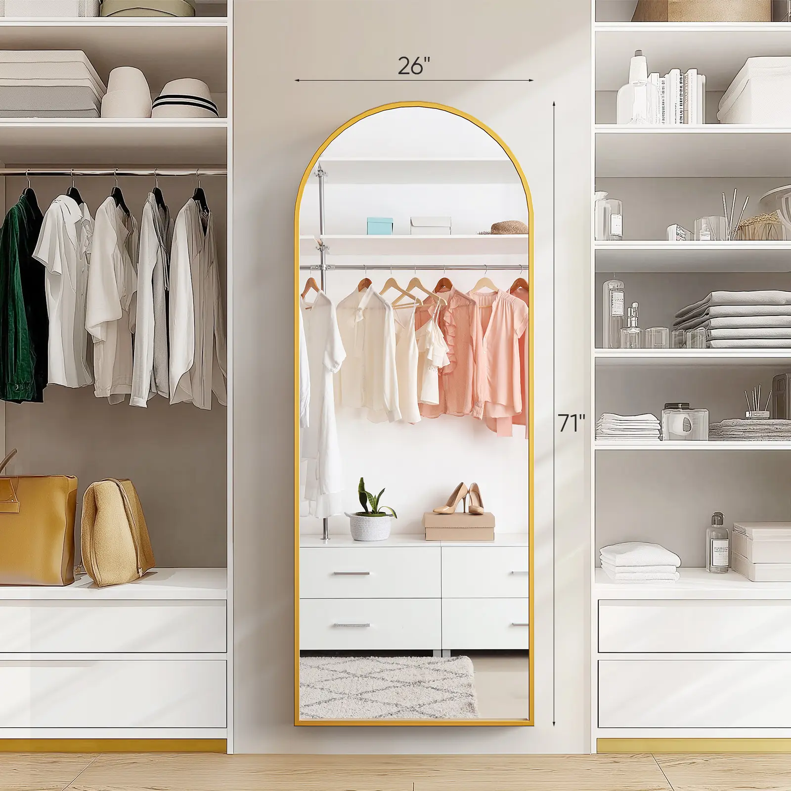 Gold-Arched - 26×71 Inch