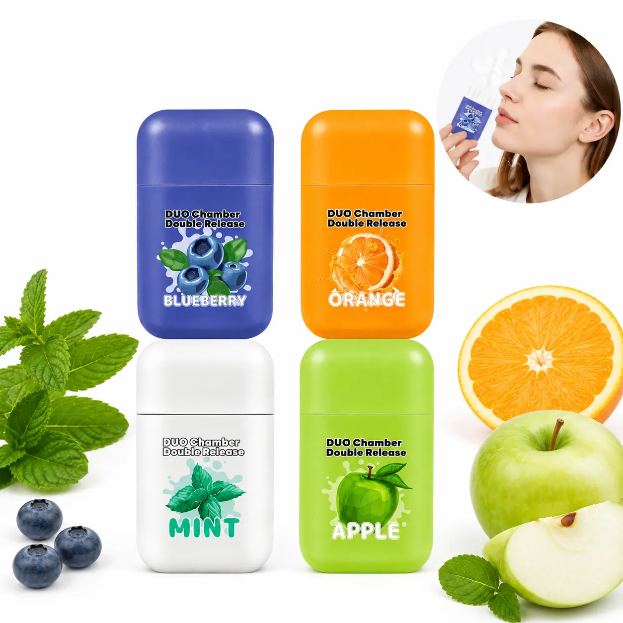 2-Pack Dual Chamber Herbal Nasal Inhalers Natural Essential Oil Aroma Sticks Portable Pocket Size for Office Travel Daily Wellness Not Intended to Replace Medication Aromatherapy Treatment Healthy Mood Boosting Mint Diffuser relax Relaxation scent