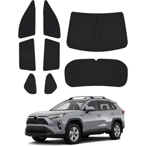 Windshield Sunshade for Toyota RAV4 2019-2024 2025 Side Rear Window Shade Cover Kit Window Sun Visor Blocker Privacy Protection Keep Vehicle Cool Black 8PCS