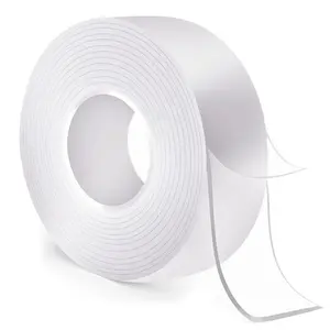 Double-Sided Heavy-Duty Nano Mounting Adhesive Tape Long Roll, 9.85 ft Strip for Picture Hanging, Christmas Gift Use