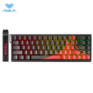 [New]Aula WIN60/WIN68 HE Magnetic Keyboard with Adjustable Actuation, Hall Effect Keyboard with 0.3ms Latency, 65% Wired Compact Keyboard, 8000 Hz Polling Rate, Hot-Swappable pc Accessories TikTokShopfalldealsforyou