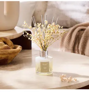 Airkeep Reed Diffuser Set,3.38 fl oz (100 ml) - Clean Linen Oil Diffusers with 8 Reed Sticks,Home Fragrance Reed Diffuser for Bathroom Shelf Decor