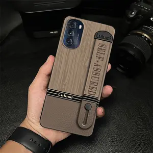 Silicone Plain color Phone Case For MOTO G 5G 2022 Kickstand simple Wristband Wrist Strap Shockproof masculine Waterproof Back Cover Fashion Design mature commerce Soft case